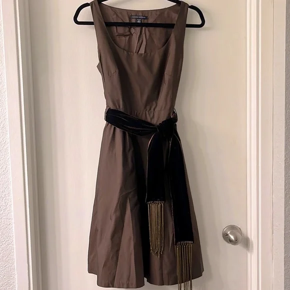 Banana Republic Chocolate Brown Dress with Sash